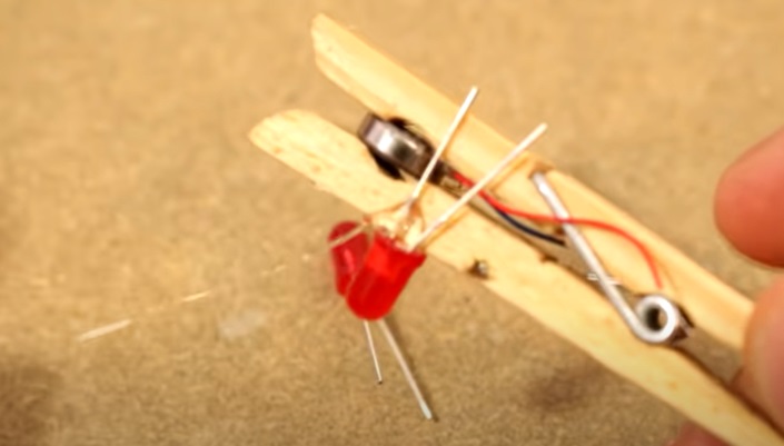 diy mini robot LEDs