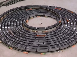Watch Mesmerizing Model Train Turn Around in an Endless Spiral