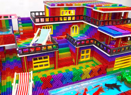 DIYer Builds Mega-Mansion for Turtle and Hamsters With Magnet Balls
