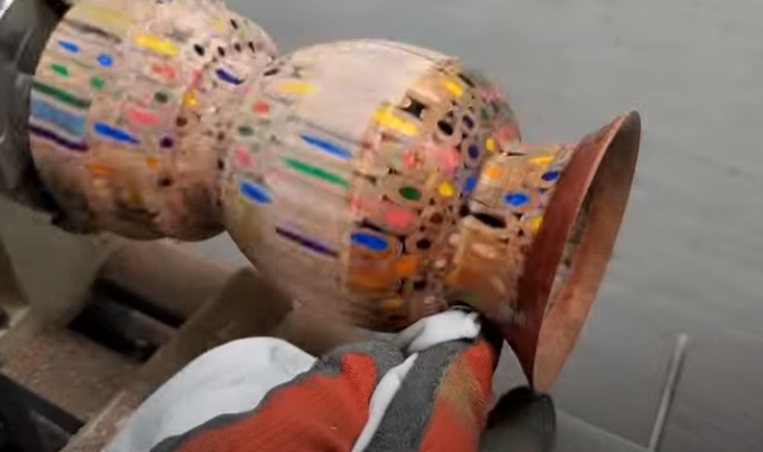 diy pencil vase clean