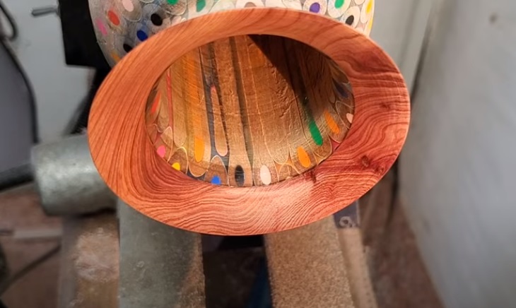 diy pencil vase rim complete