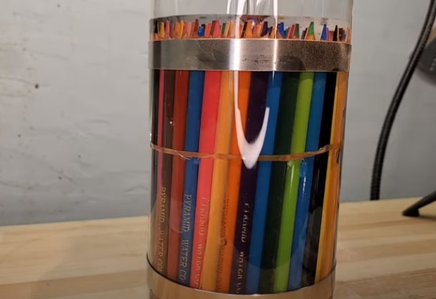 diy pencil vase cylinder