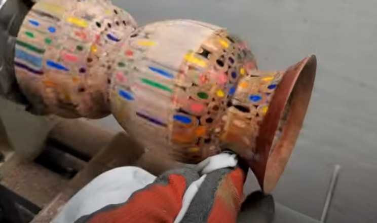 diy pencil vase clean