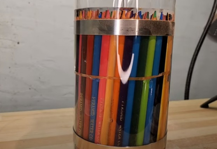 diy pencil vase cylinder