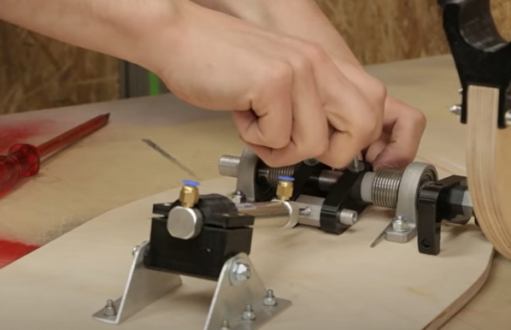 diy umbrella backpack mounting bracket