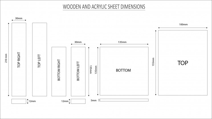 3d printer wooden block dimensions