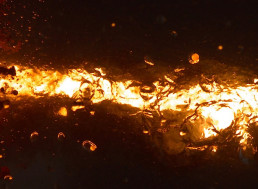 Watch 3632ºF Molten Thermite Land in Water in Slow Motion