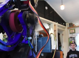 Guy Builds Machine That Shoots Chocolate into His Mouth on Command