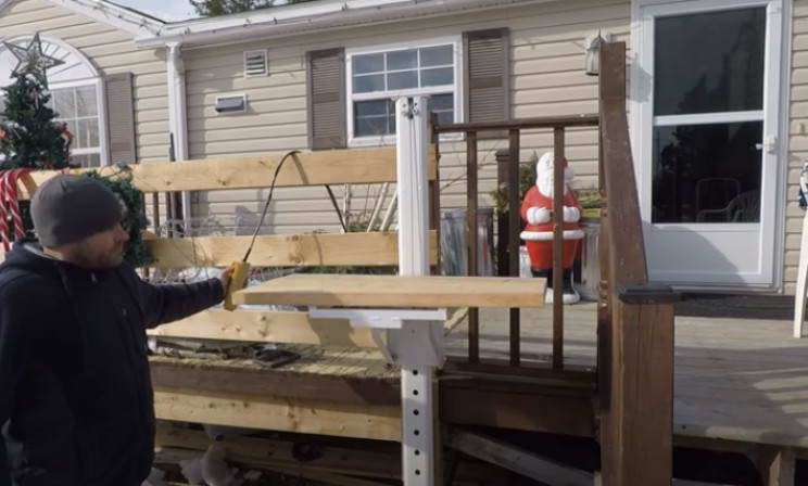 diy porch lift working