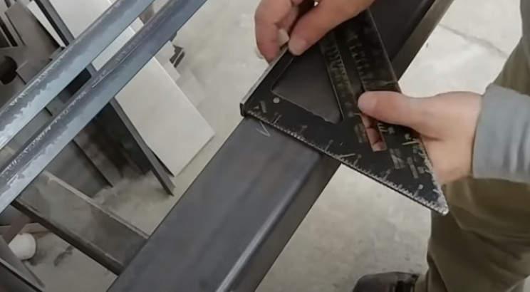 diy stairlift cut steel tubing