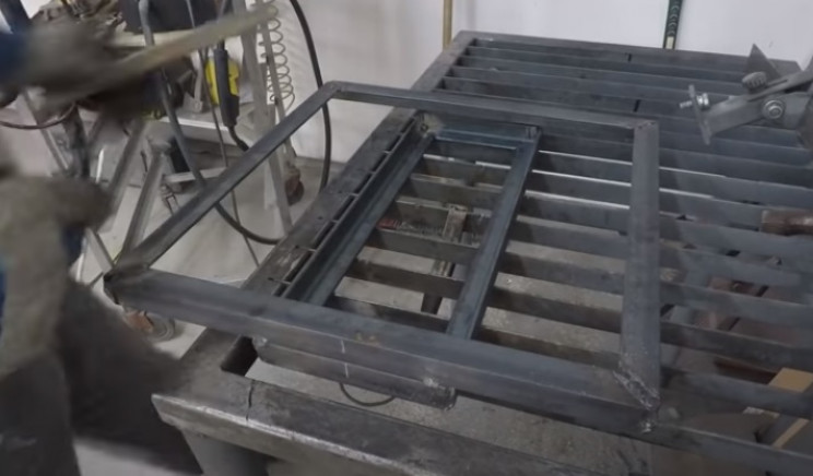diy porch lift square frames