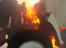 Diesel Engine Running at Full Speed for Eight Minutes Results in a Fireball