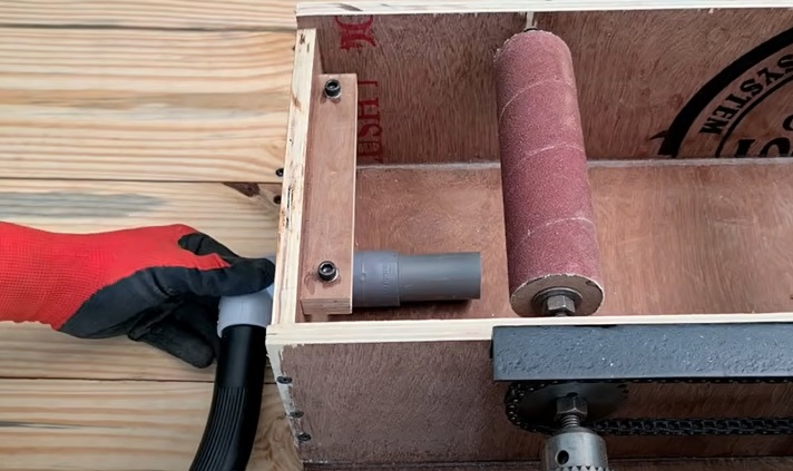 v block sander extractor