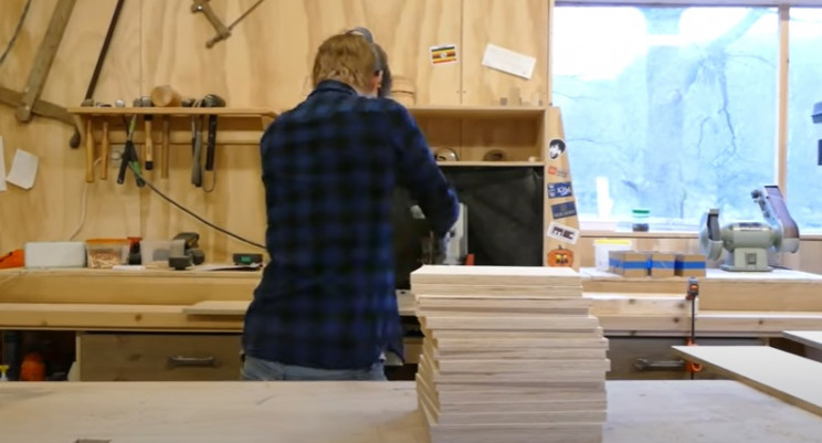 diy transforming bookshelf squares