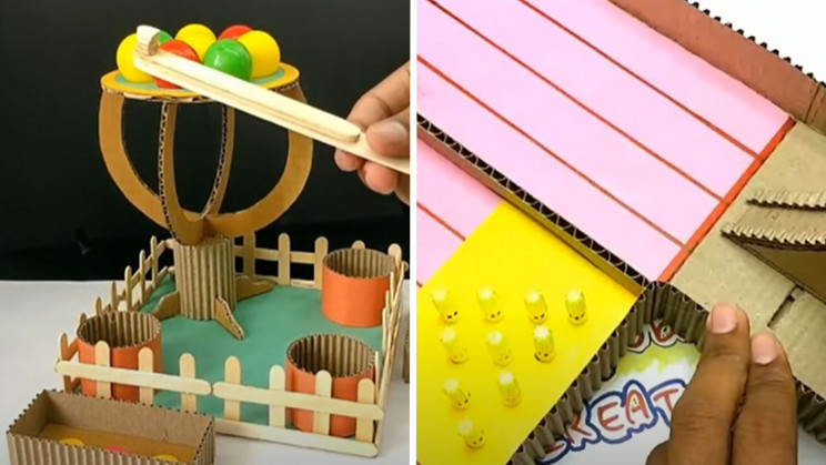 diy cardboard games complete