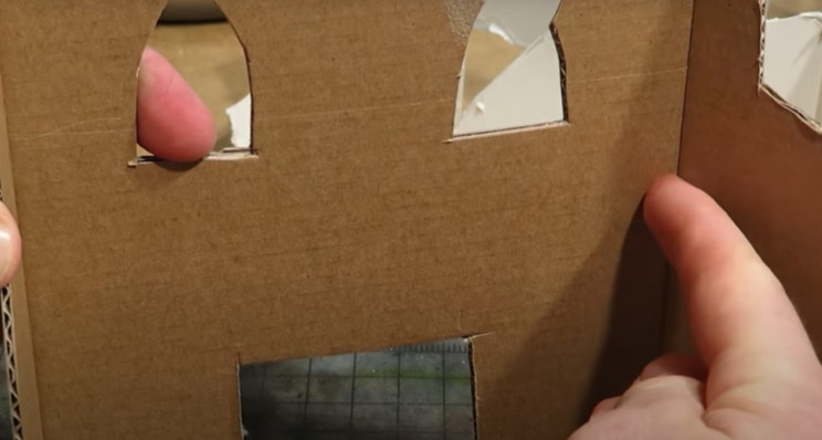 diy model terrain cardboard