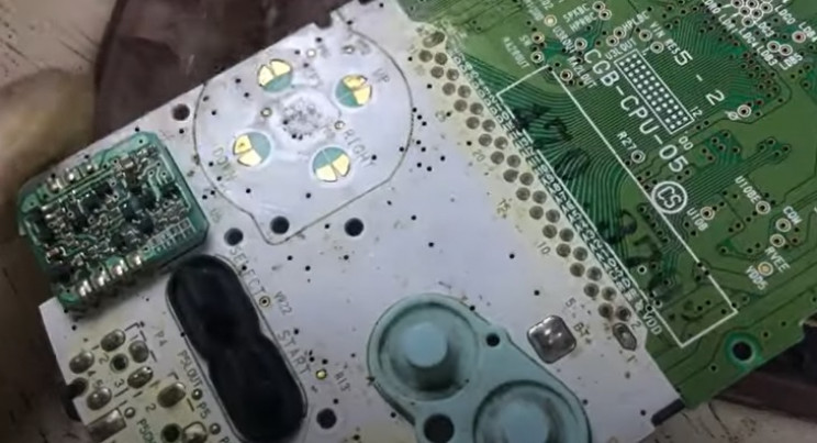 diy gameboy restore motherboard