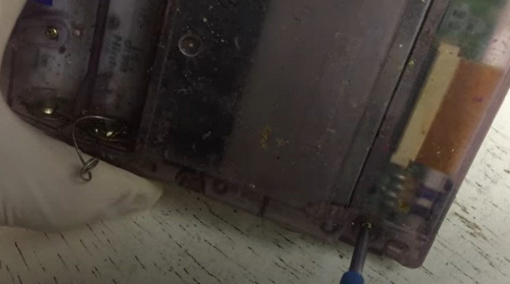 diy gameboy color restore remove backplate