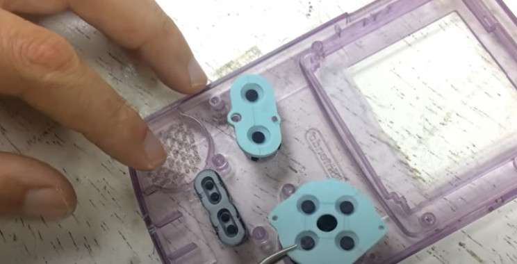 diy gameboy restore add back soft buttons