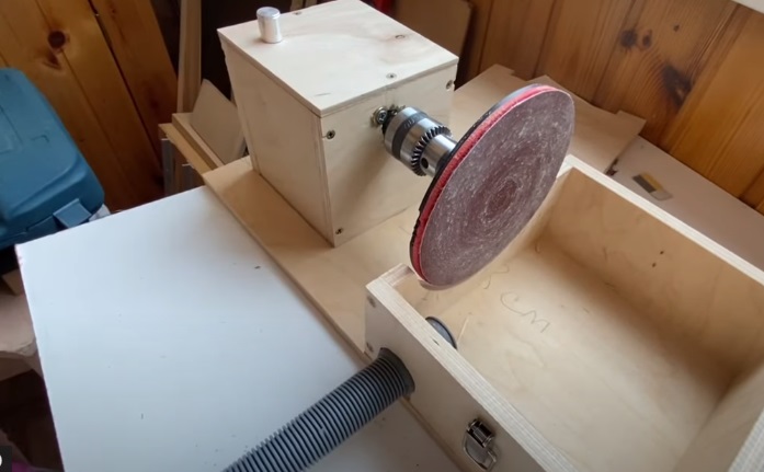 diy disc sander extract tubing