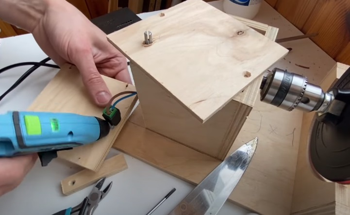 diy disc sander glue controls