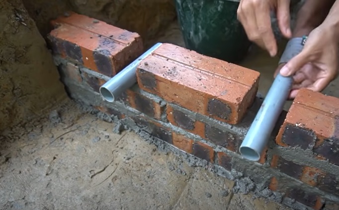 diy hydro dam pipes