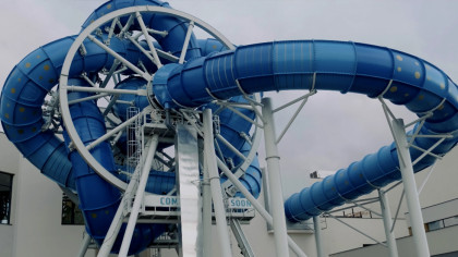This Rotating Water Slide is an Engineering Masterpiece