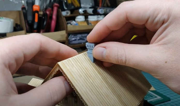 diy wooden house chimney