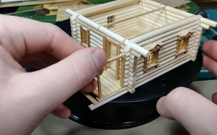 diy wooden house porch