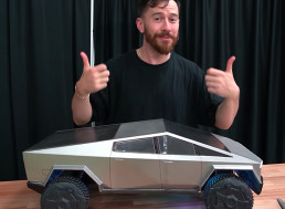 YouTuber 3D Prints Remote-Controlled Baby Tesla Cybertruck