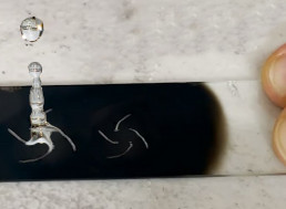 An Engineer Makes Water Droplets Dance on a Flat Surface