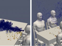 This Revolting Supercomputer Simulation Shows How COVID-19 Spreads at a Table