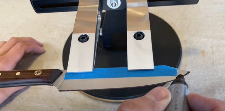 diy knife sharpener mark knife