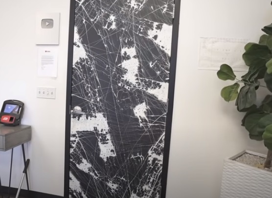epoxy door finished look