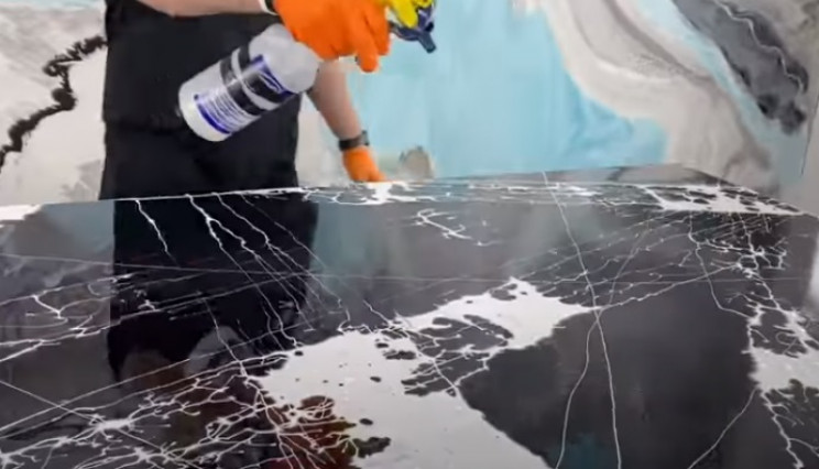epoxy door surface alcohol