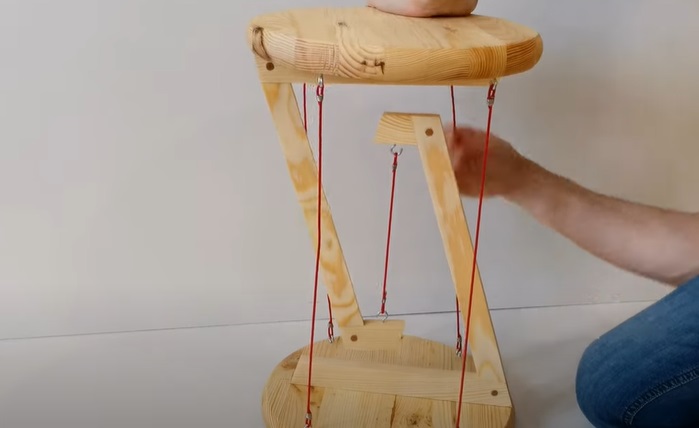 diy floating table complete