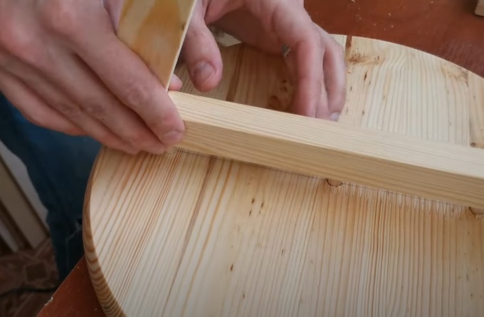 diy floating table connect to base