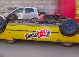 This Fully Functional Upside-Down Car Makes All the Heads Turn