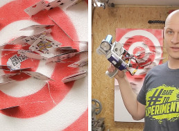 Man Builds Scary Handheld Blaster That Fires Playing Cards at 120 Miles per Hour