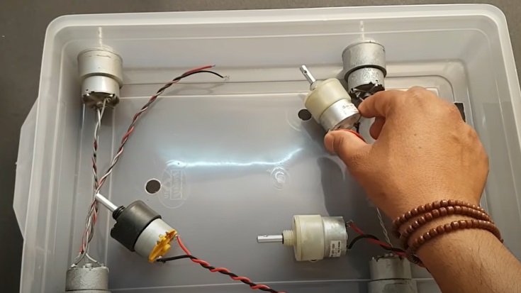diy rc floor cleaner motors