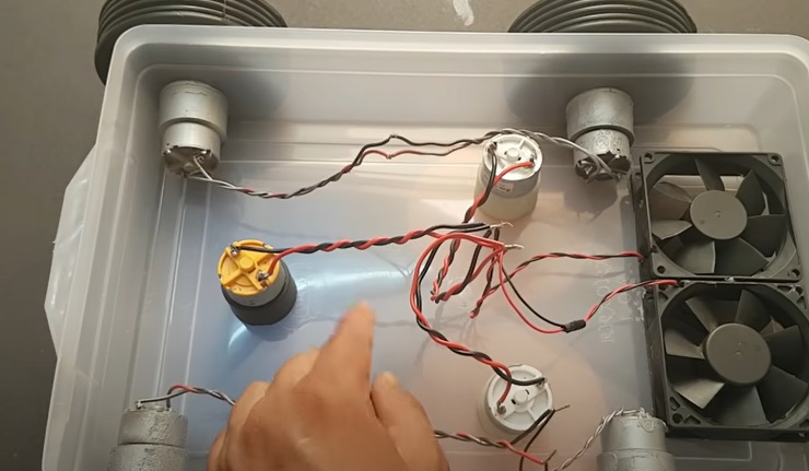 diy remote floor cleaner wires