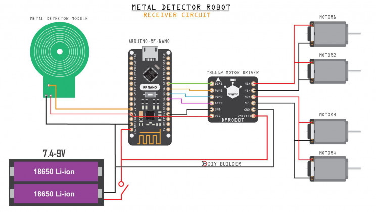 arduino metal detector receiver