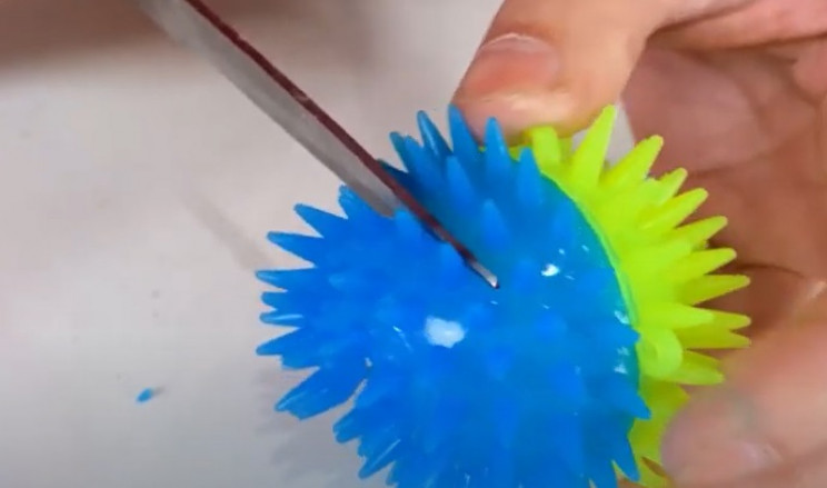 diy cat massager ball
