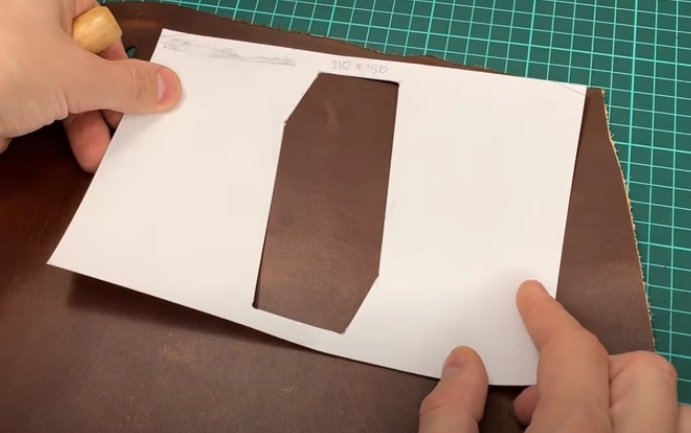 diy leather passport cover darker tones
