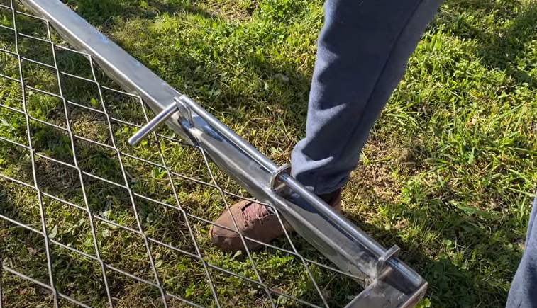 diy gate lock complete