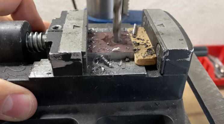diy gate drill hole
