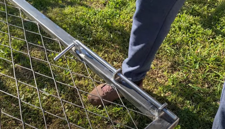 diy gate lock complete