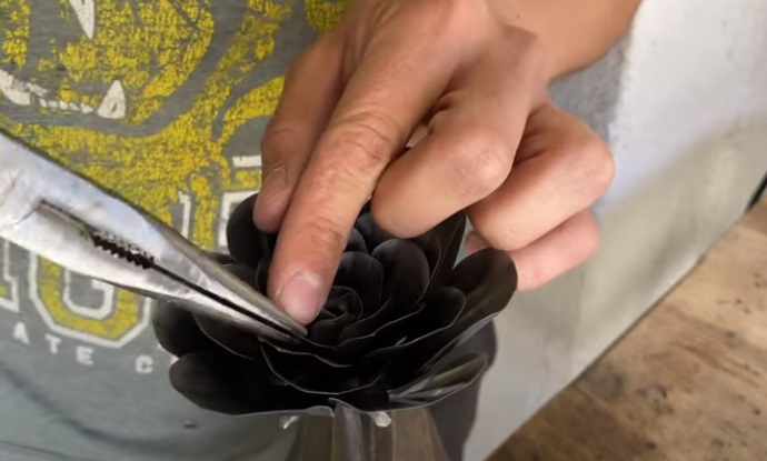 diy steel petals crimp petals