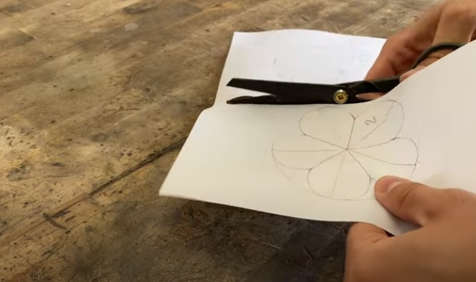 diy steel rose cut out templates