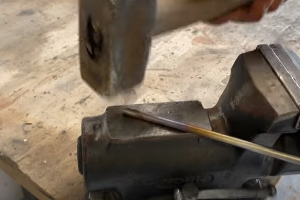 diy steel rose hammer rods